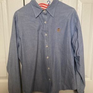 Ralph Lauren blue Oxford long sleeve shirt